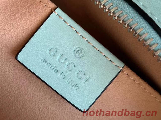 Gucci GG Marmont Matelasse Shoulder Bag 447632 Pastel green