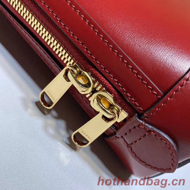 Gucci 1955 Horsebit small top handle bag 621220 red