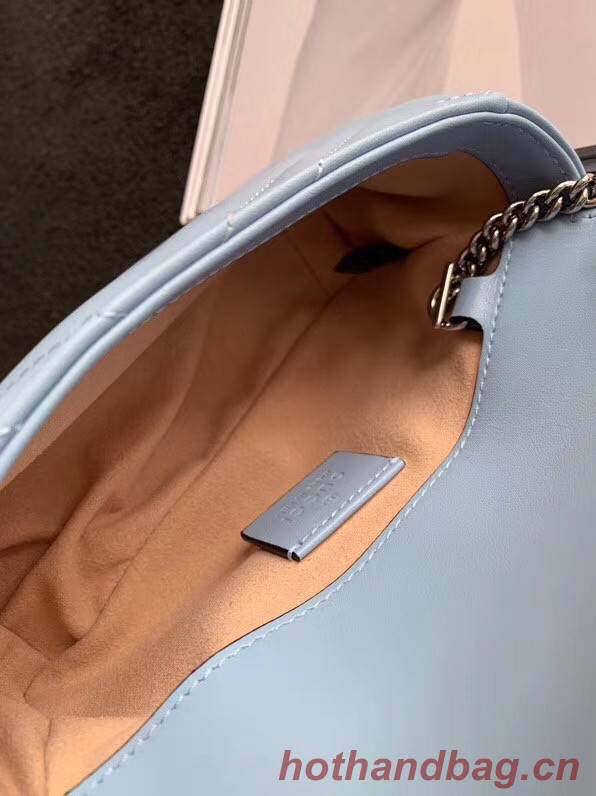 Gucci GG Marmont super mini bag 476433 Pastel blue