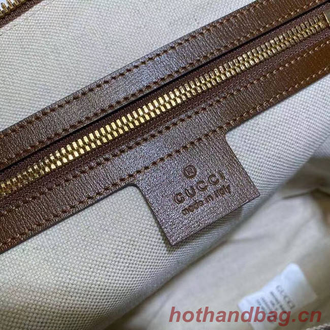 Gucci GG Supreme Canvas Top Handle Bag 621220 brown