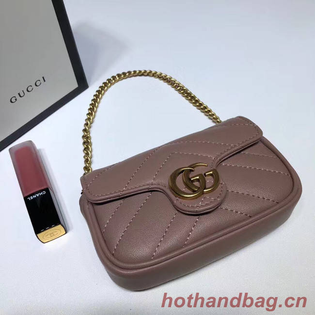 Gucci GG Marmont super Clutch bag 575161 pink
