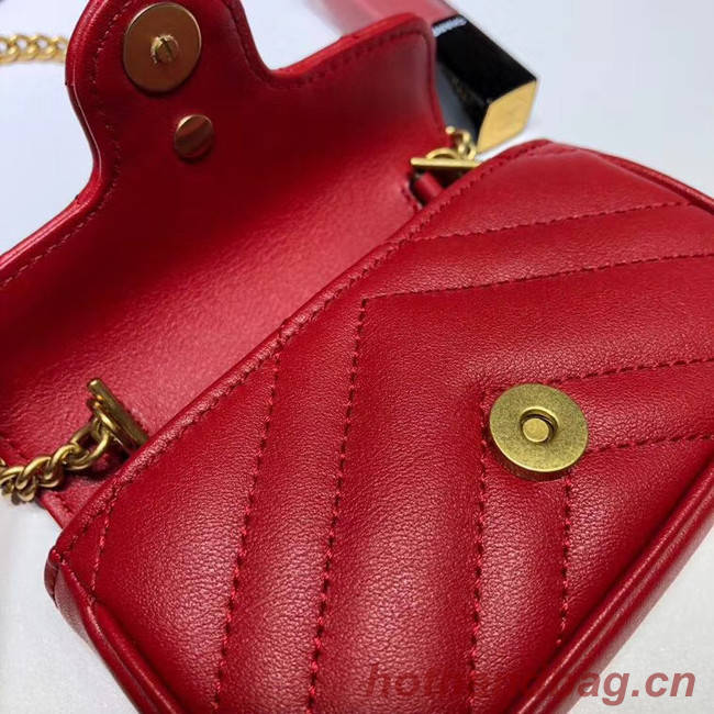 Gucci GG Marmont super Clutch bag 575161 red