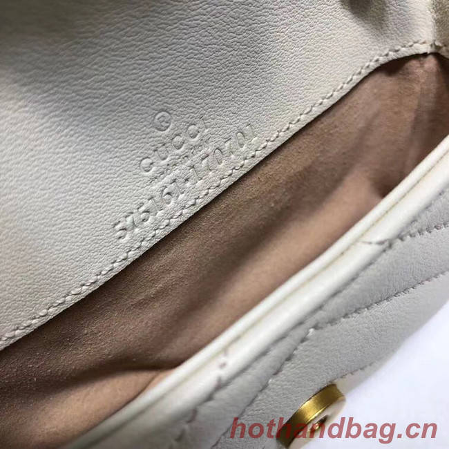 Gucci GG Marmont super Clutch bag 575161 white