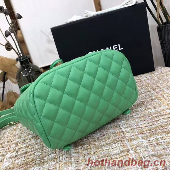 Chanel Backpack Sheepskin Original Leather 83431 green