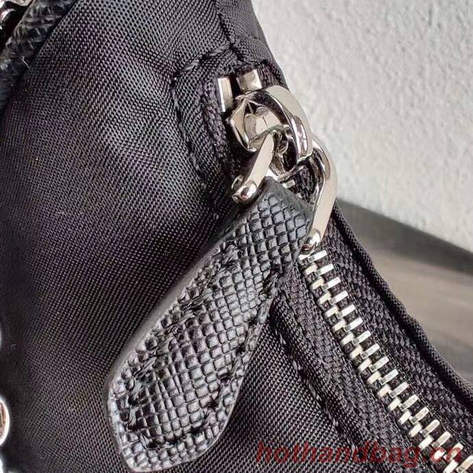 Prada Re-Edition nylon mini shoulder bag 1TT122 black