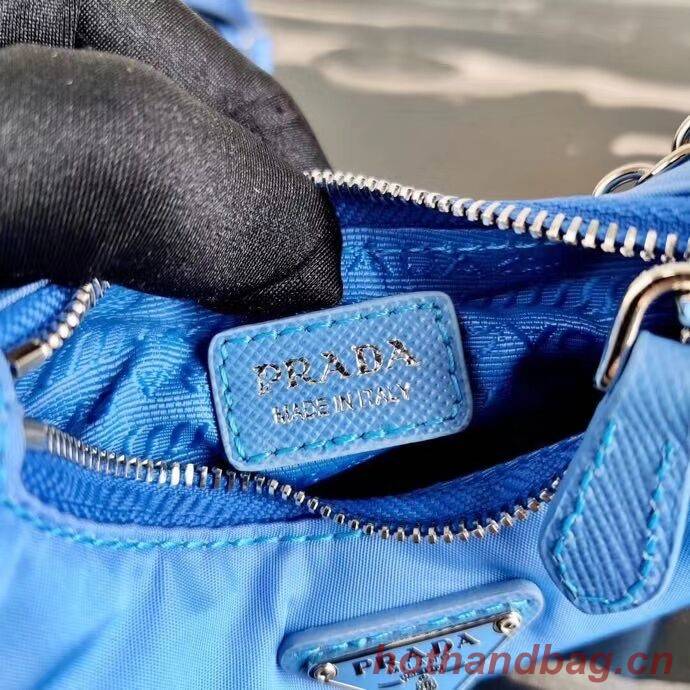 Prada Re-Edition nylon mini shoulder bag 1TT122 blue
