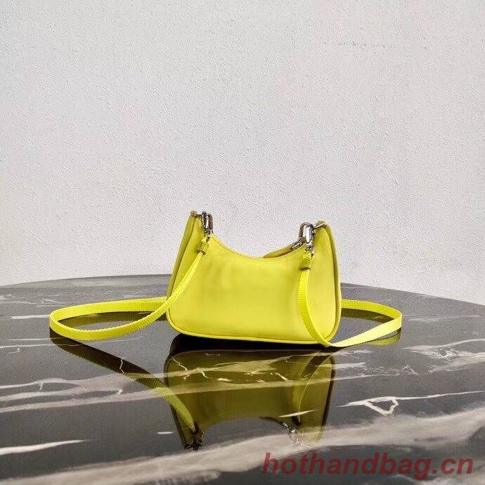 Prada Re-Edition nylon mini shoulder bag 1TT122 yellow