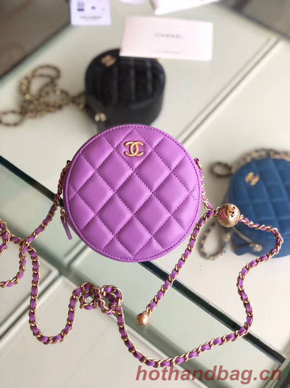 Chanel Original mini Sheepskin bag AS1449 Lavender