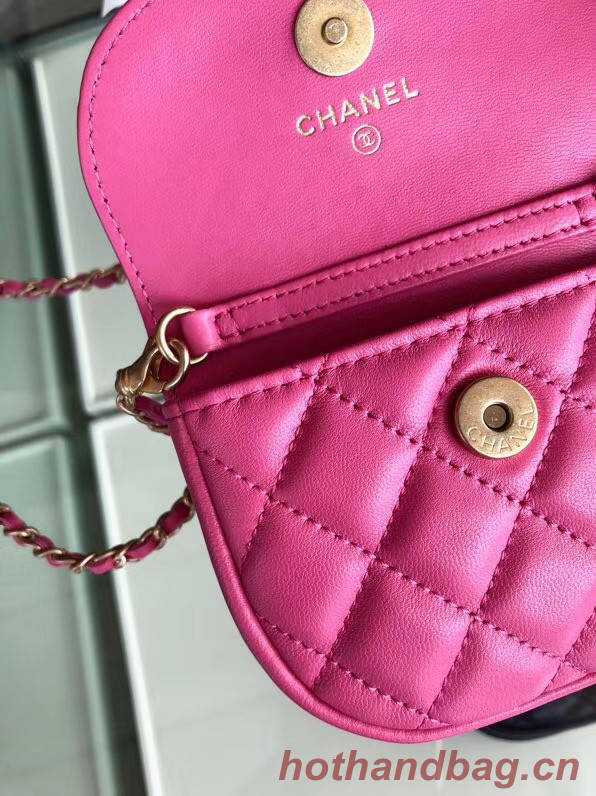 Chanel Sheepskin Original Leather Pocket AP1461 rose