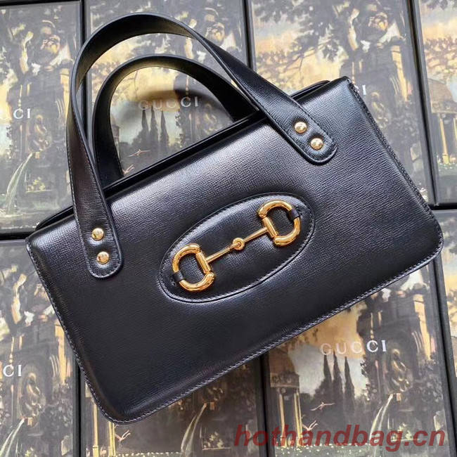Gucci Horsebit 1955 small top handle bag 627323 black