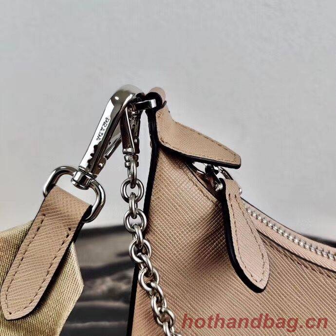 Prada Saffiano leather mini shoulder bag 2BH204 apricot