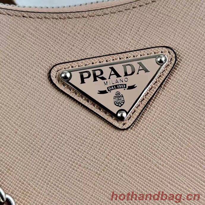 Prada Saffiano leather mini shoulder bag 2BH204 apricot