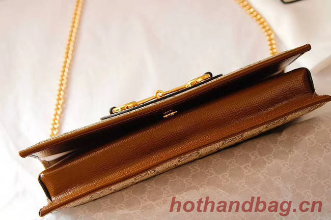 Gucci Horsebit 1955 wallet with chain 621892 brown