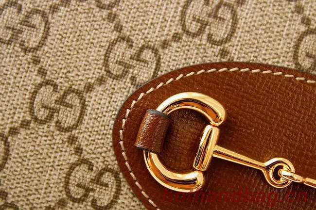 Gucci Horsebit 1955 zip around wallet 621889 brown