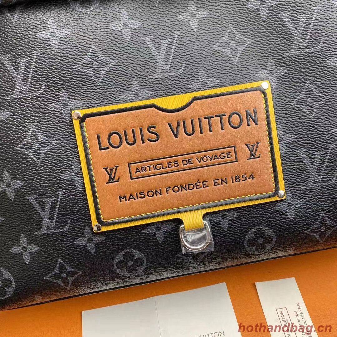 Louis Vuitton Original Leather Monogram Eclipse Messenger PM Voyager M48219 Coffee