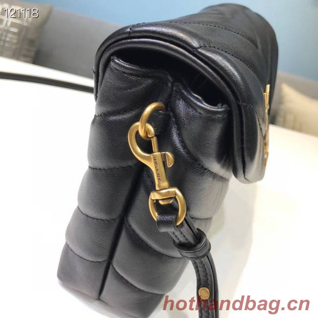 Yves Saint Laurent Calfskin Leather Tote Bag 467072 black