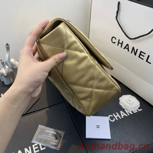 Chanel 19 flap bag AS1161 gold