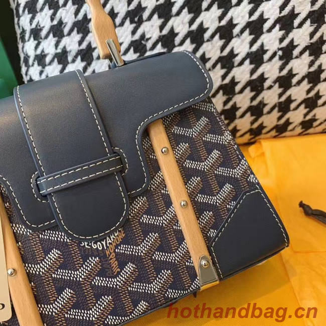 Goyard mini saigon tote bag 55632 dark blue