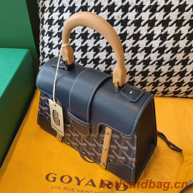 Goyard mini saigon tote bag 55632 dark blue