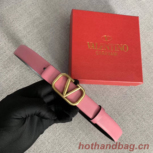 Valentino Leather Belt wide 2.0CM 3599 pink