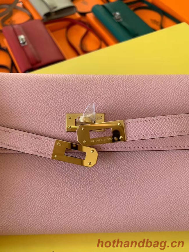 Hermes Original kelly espom leather to go woc Bag H4087 light pink
