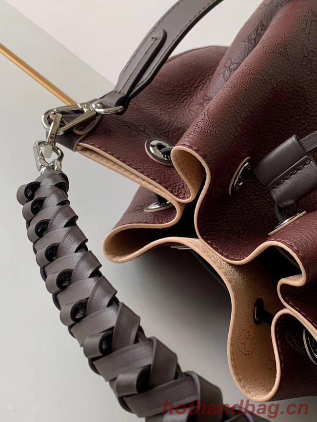 Louis Vuitton MURIA Mahina perforated calf leather M55800 Burgundy