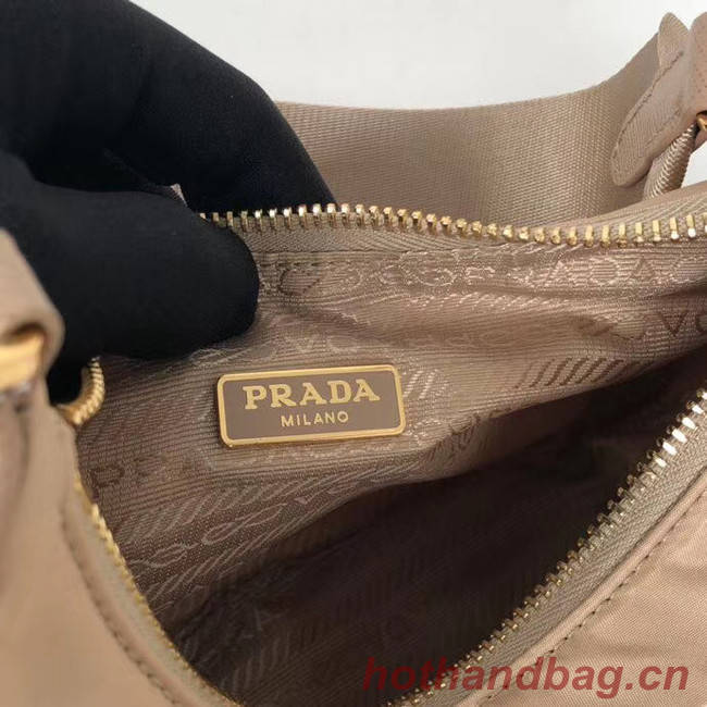 Prada Re-Edition nylon shoulder bag 1BH204 apricot
