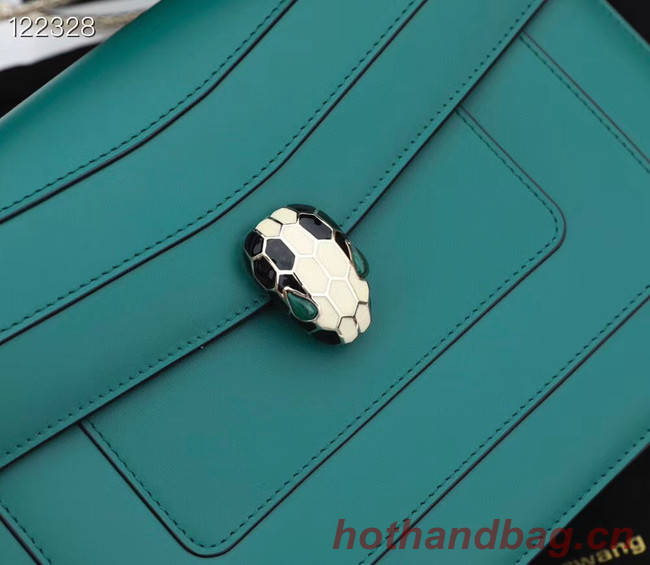 Bvlgari Serpenti Forever leather crossbody bag 20288 Emerald