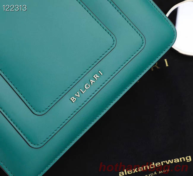 Bvlgari Serpenti Forever leather small crossbody bag 20291 Emerald