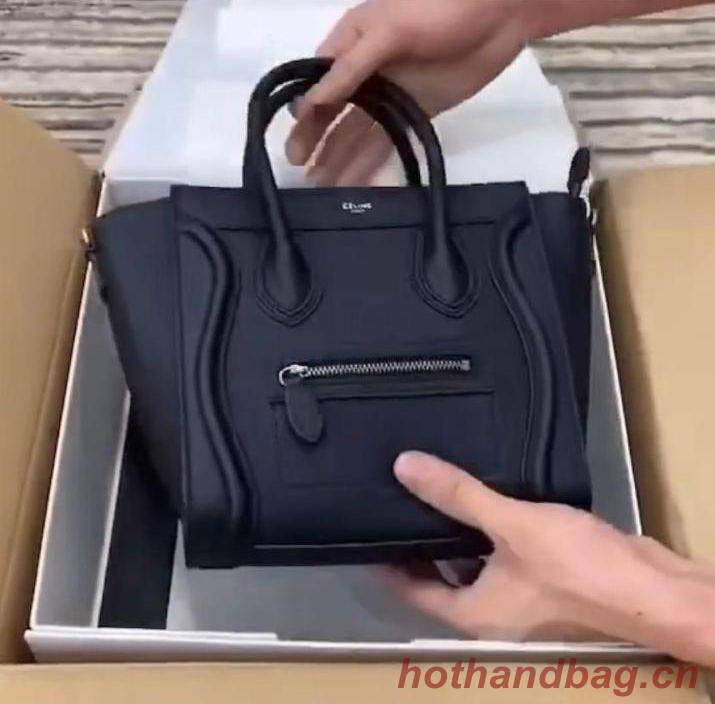 Celine Luggage Original Leather Mini Tote Bag 88022 Black