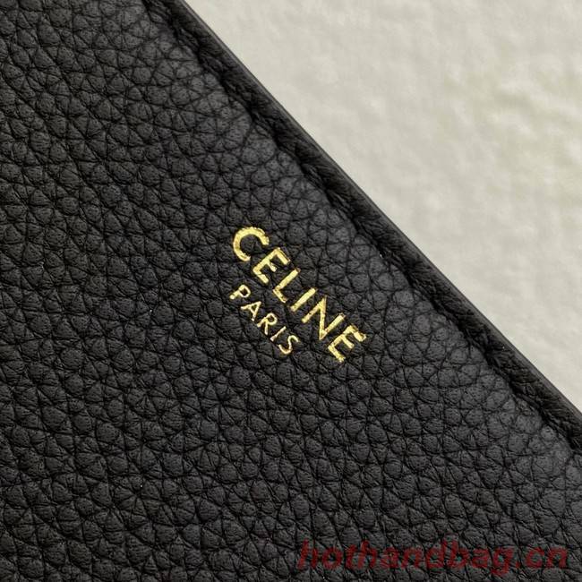 Celine LARGE SOFT 16 BAG IN SUPPLE GRAINED CALFSKIN 194043 BLACK 