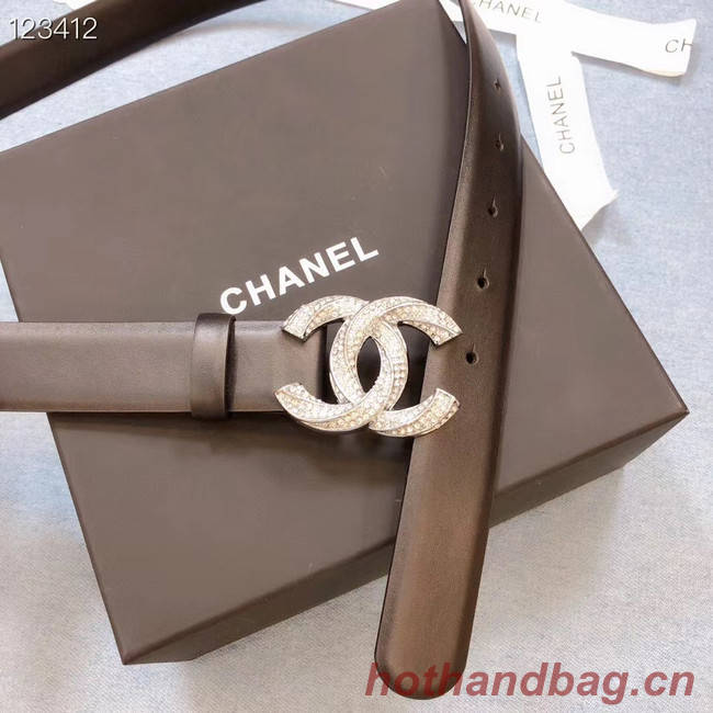 Chanel Original Calf Leather 3602 black&Silver