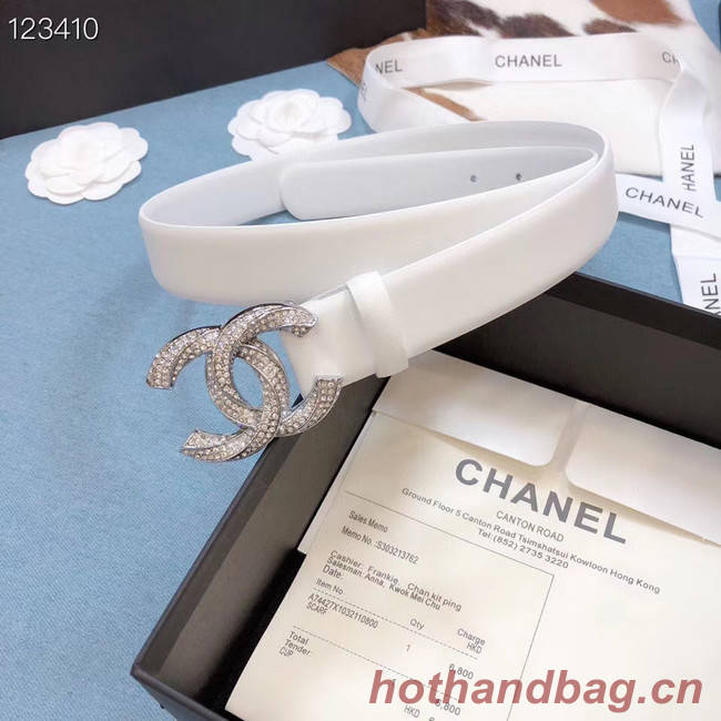 Chanel Original Calf Leather 3602 white&Silver