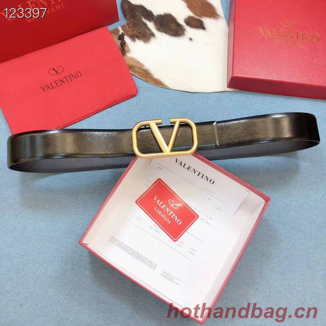 Valentino Original Calf Leather Belt wide 4.0CM 3603 gold