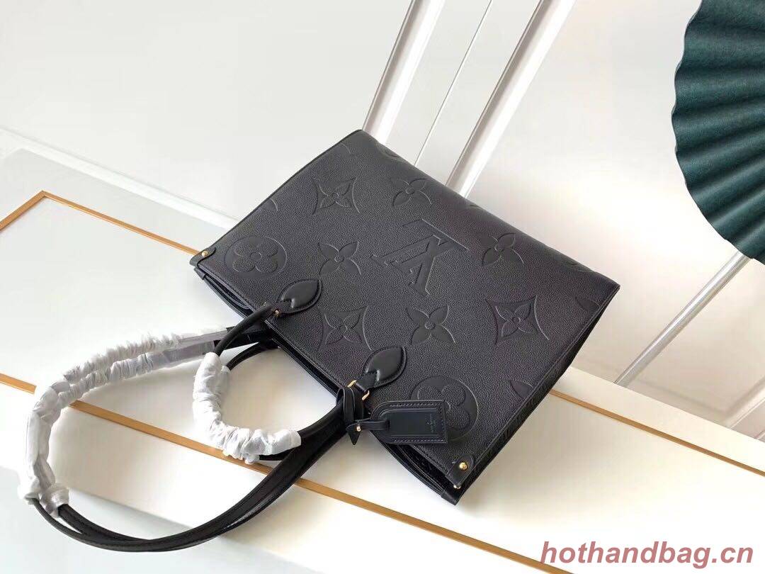 Louis Vuitton ONTHEGO Original Leather Bag M44576 Black