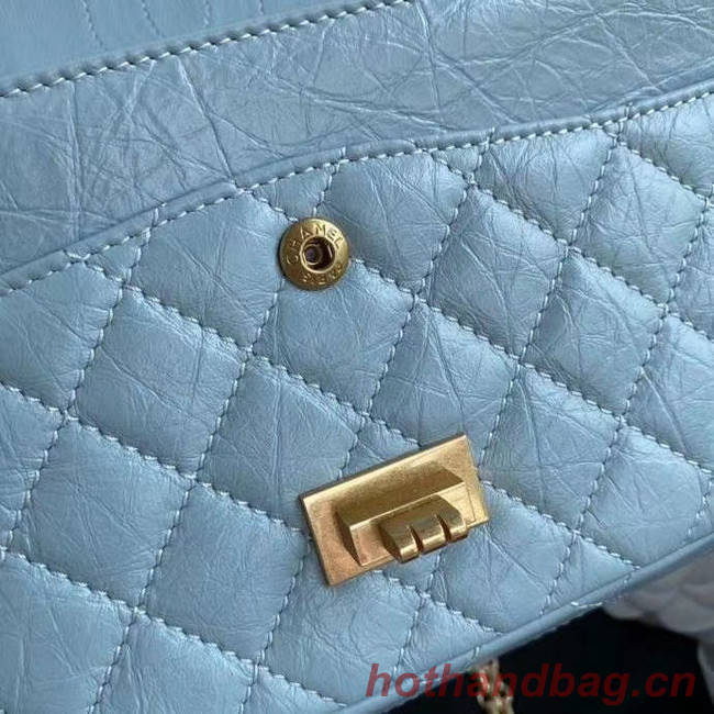 Chanel 2.55 Calfskin Flap Bag A37586 sky blue