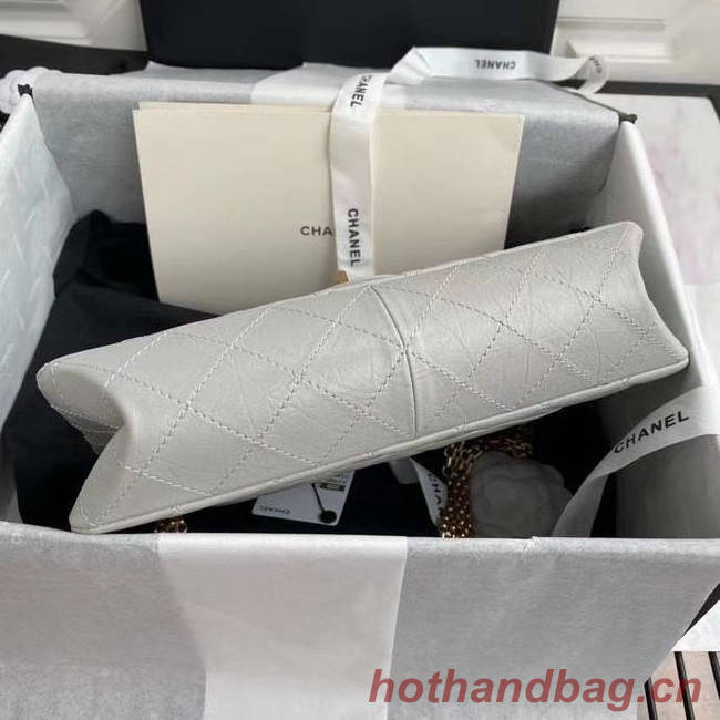 Chanel 2.55 Calfskin Flap Bag A37587 light grey