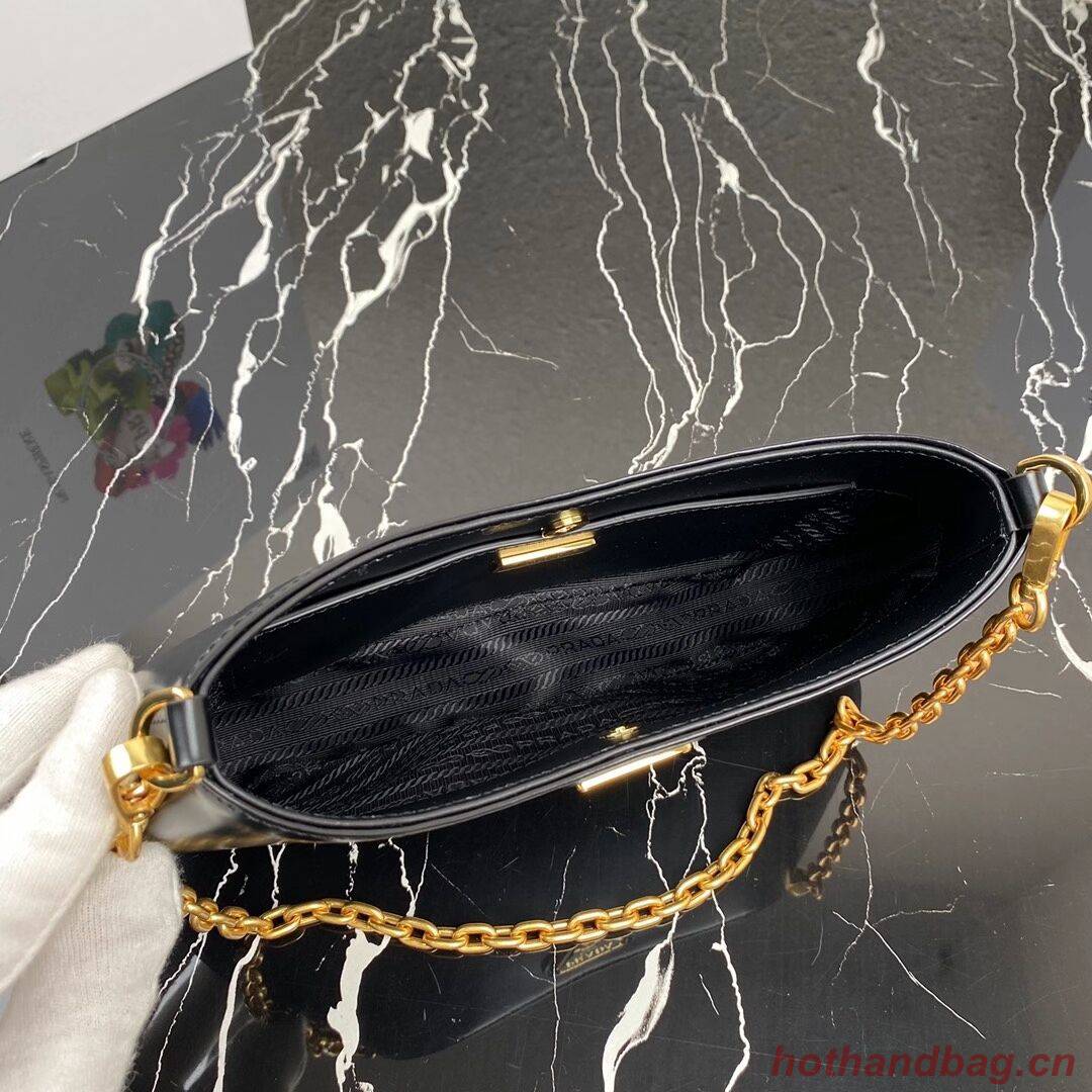 Prada Saffiano leather shoulder bag 2BC148 black