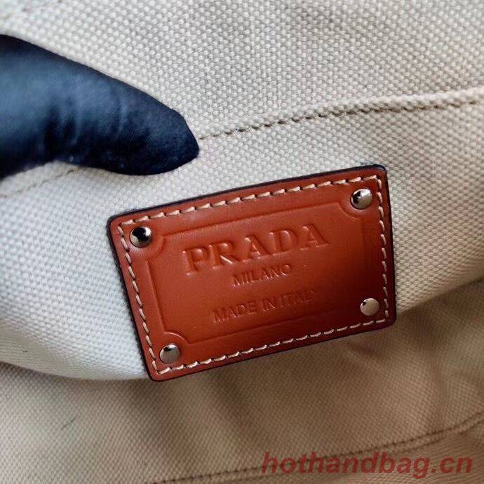 Prada Saffiano leather mini shoulder bag 2BD043 brown