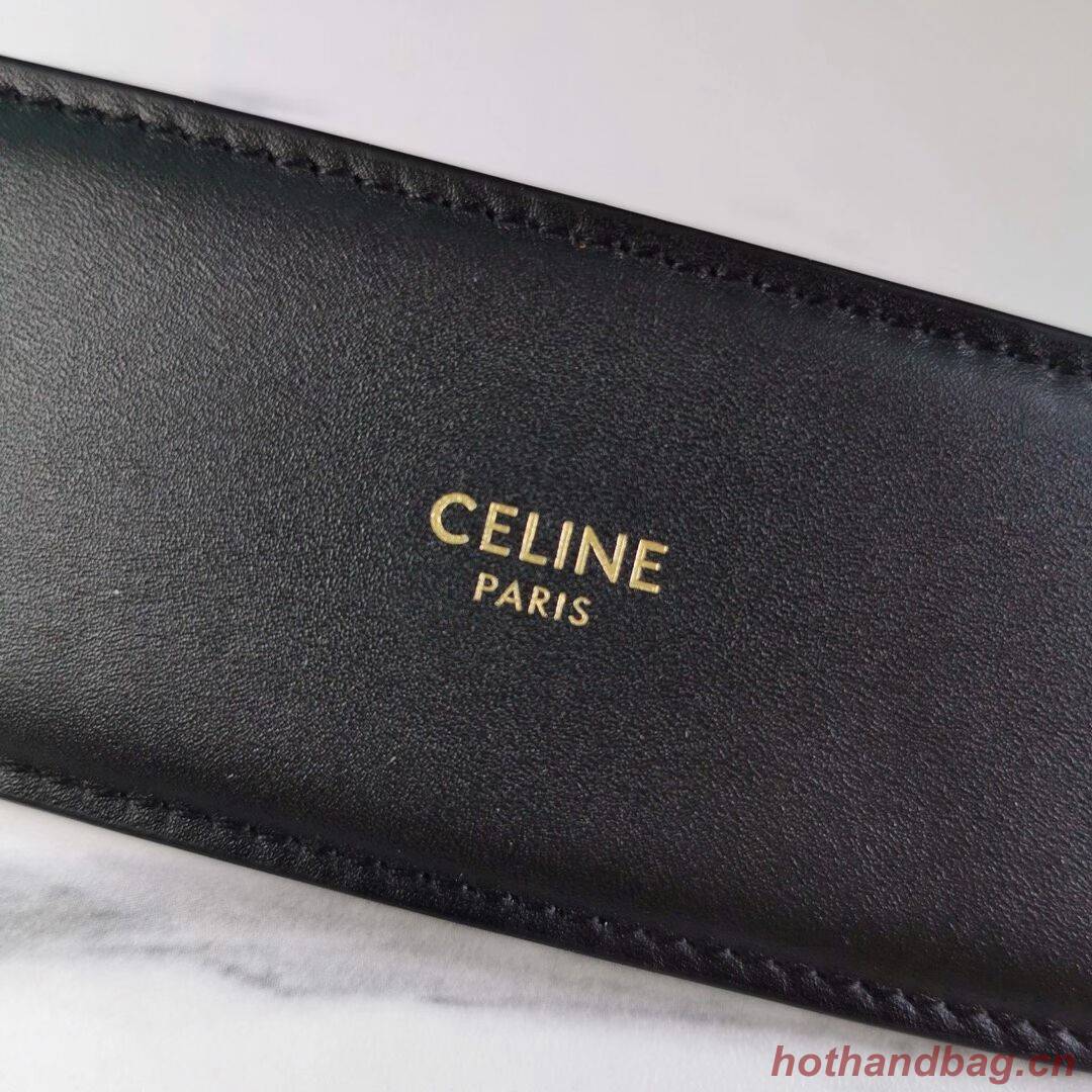 Celine SMALL CAMERA BAG IN TRIOMPHE CANVAS CL90822 black