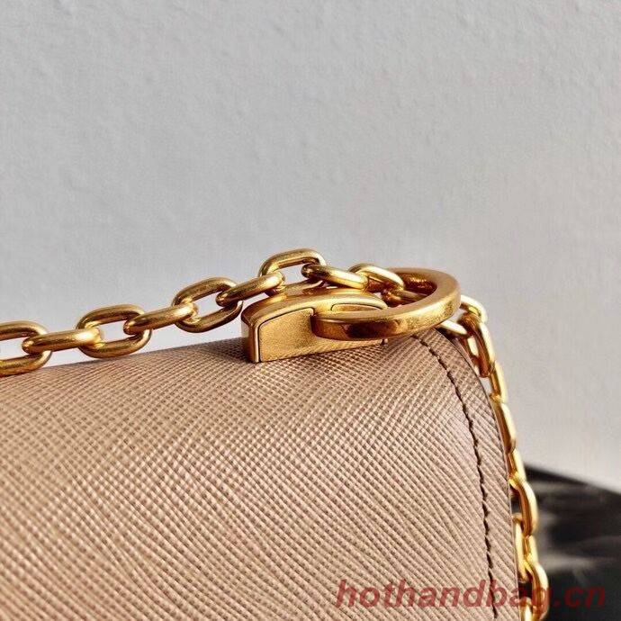 Prada Saffiano leather shoulder bag 2BD275 Biscuits
