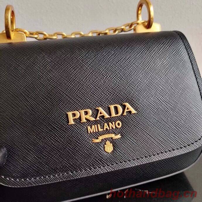 Prada Saffiano leather shoulder bag 2BD275 black