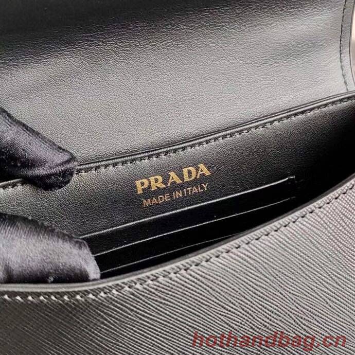Prada Saffiano leather shoulder bag 2BD275 black