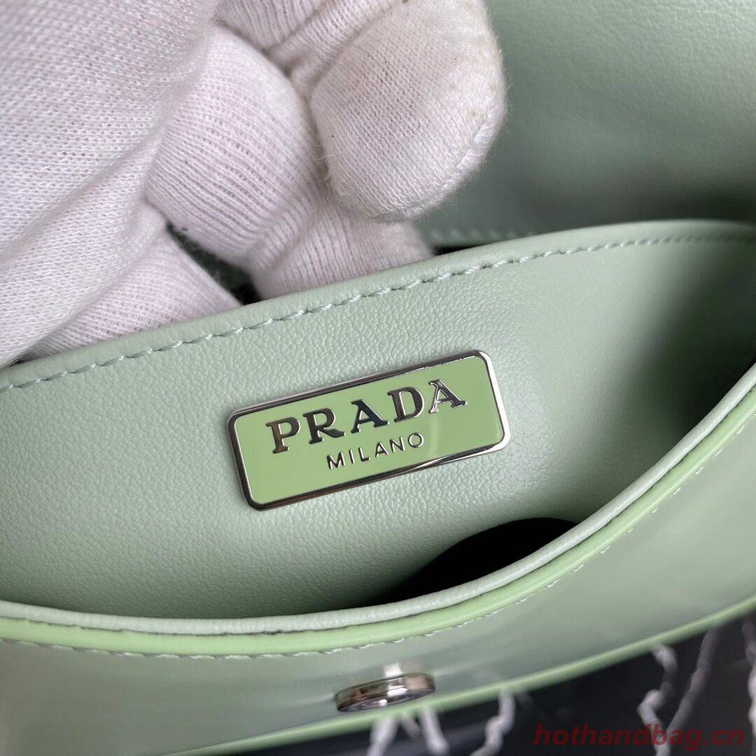 Prada Saffiano leather shoulder bag 2BD311 green