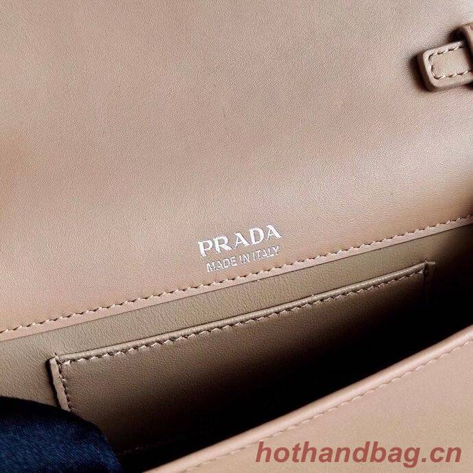 Prada Saffiano leather shoulder bag 2BP019 Biscuits