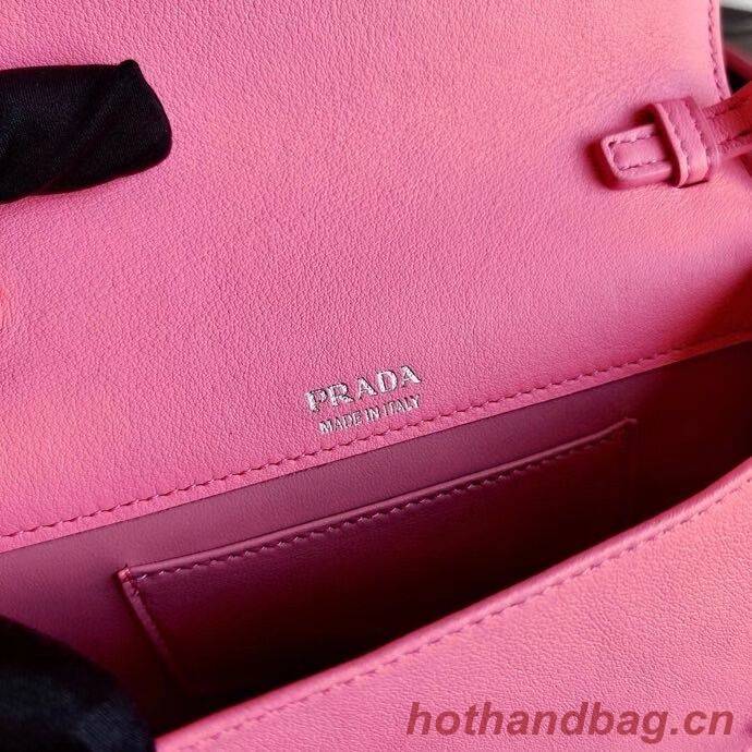 Prada Saffiano leather shoulder bag 2BP019 rose