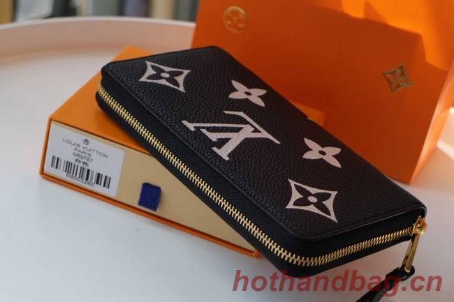 Louis Vuitton Original ZIPPY wallet M69794 black