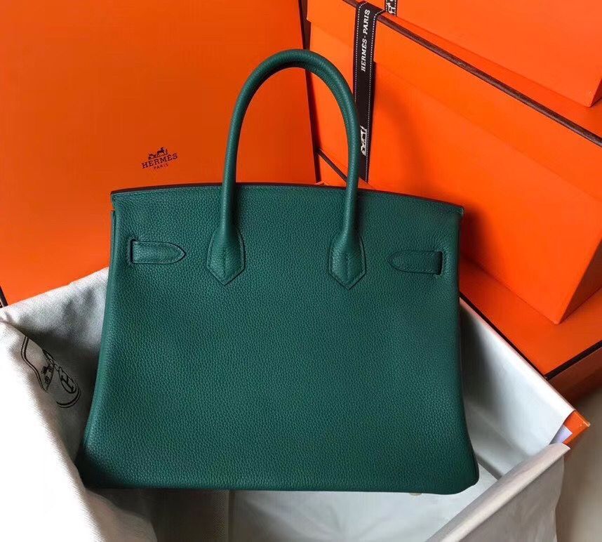 Hermes Birkin Bag Original Leather 35CM 17825 Green