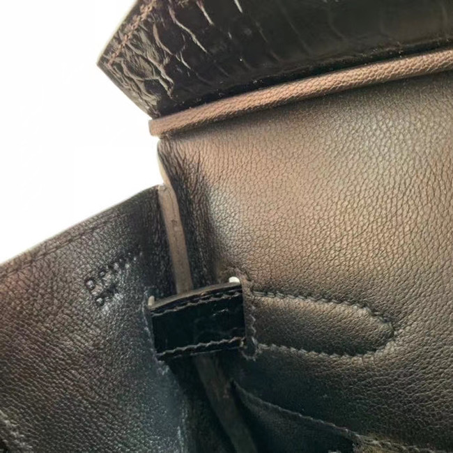 Hermes Birkin Bag Original Leather crocodile HBK35 black