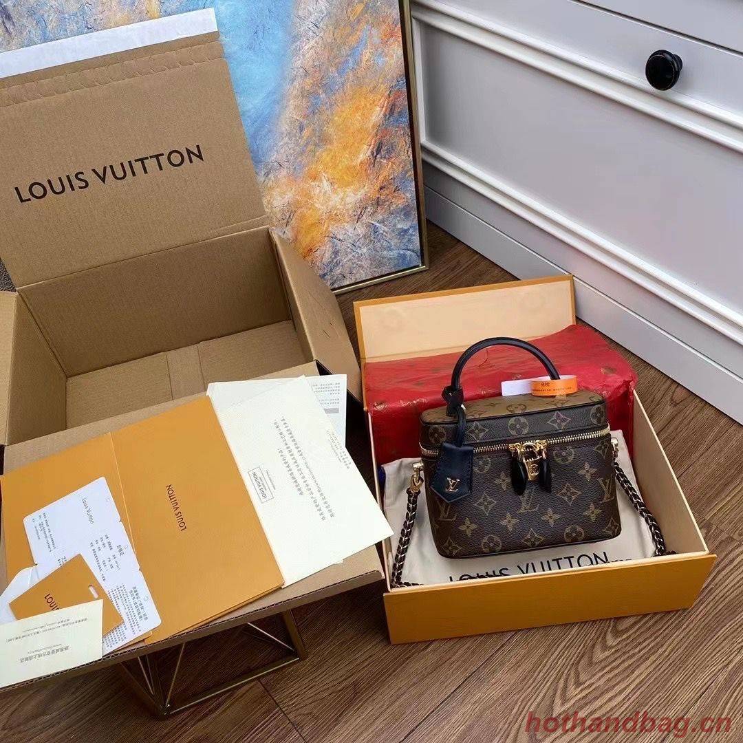 Louis Vuitton Monogram Canvas Reverse Nice Cosmetic Bag M45165 Black